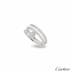 Cartier White Gold Diamond Juste Un Clou Ring B4211100